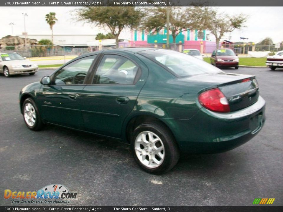 2000 Plymouth Neon LX Forest Green Pearlcoat / Agate Photo #6