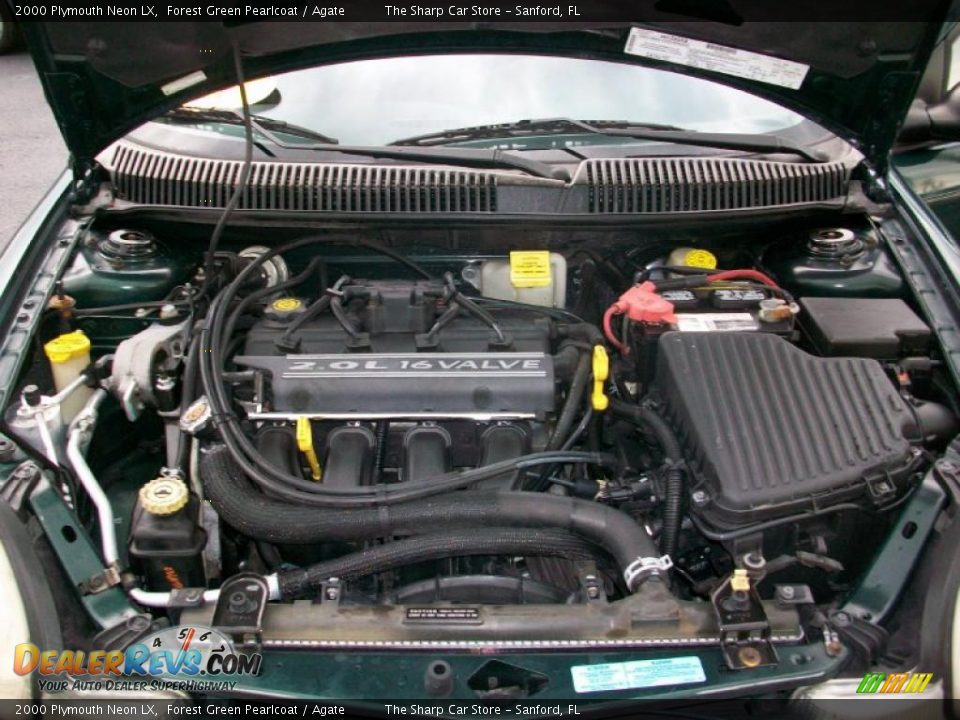 2000 Plymouth Neon LX Forest Green Pearlcoat / Agate Photo #16