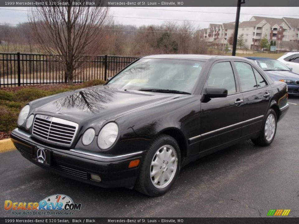 1999 Mercedes-Benz E 320 Sedan Black / Black Photo #1