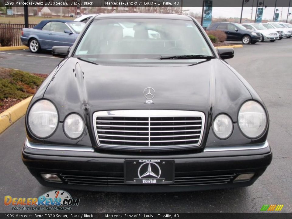 1999 Mercedes-Benz E 320 Sedan Black / Black Photo #2