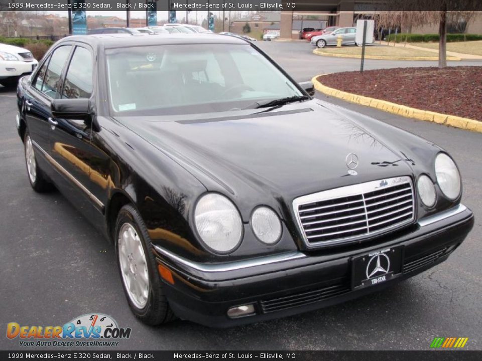 1999 Mercedes-Benz E 320 Sedan Black / Black Photo #3