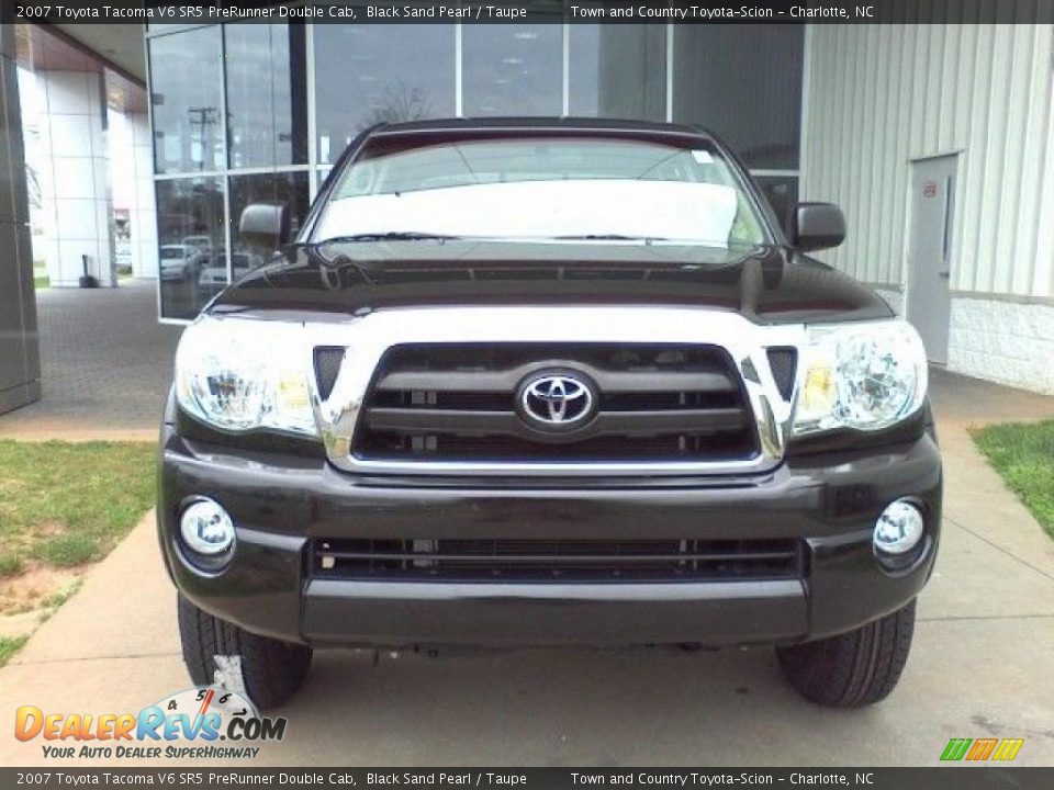 2007 Toyota Tacoma V6 SR5 PreRunner Double Cab Black Sand Pearl / Taupe Photo #2