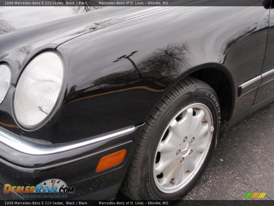 1999 Mercedes-Benz E 320 Sedan Black / Black Photo #10