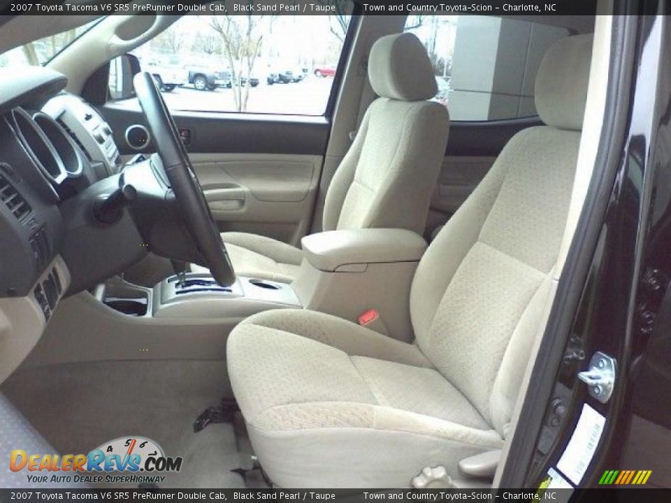2007 Toyota Tacoma V6 SR5 PreRunner Double Cab Black Sand Pearl / Taupe Photo #6