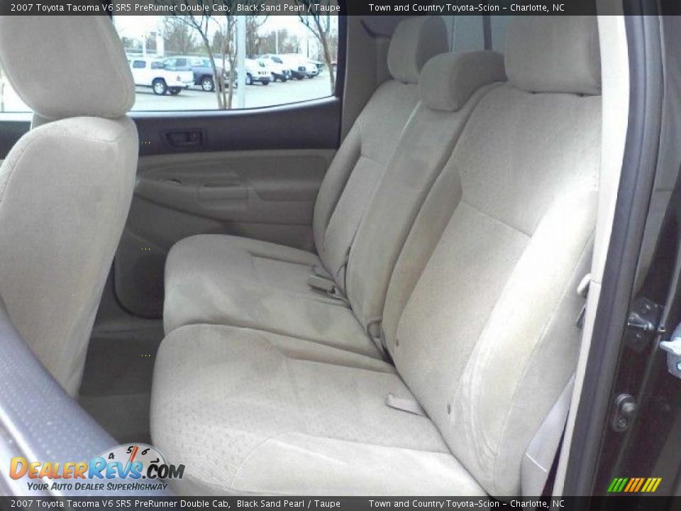2007 Toyota Tacoma V6 SR5 PreRunner Double Cab Black Sand Pearl / Taupe Photo #7
