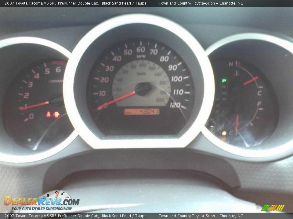 2007 Toyota Tacoma V6 SR5 PreRunner Double Cab Black Sand Pearl / Taupe Photo #9