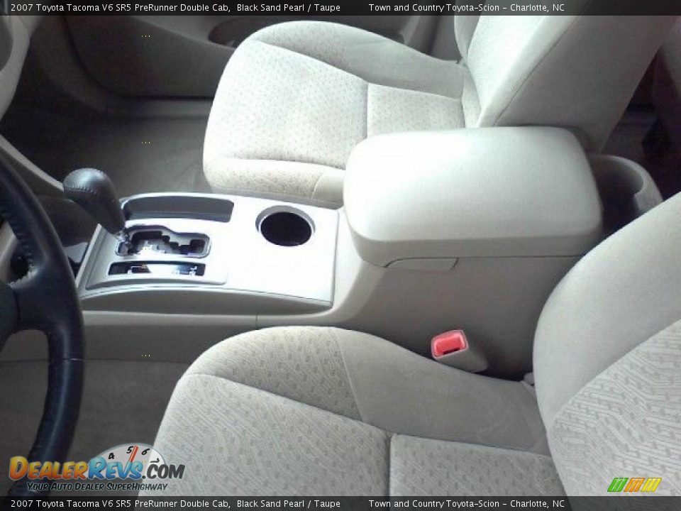 2007 Toyota Tacoma V6 SR5 PreRunner Double Cab Black Sand Pearl / Taupe Photo #13