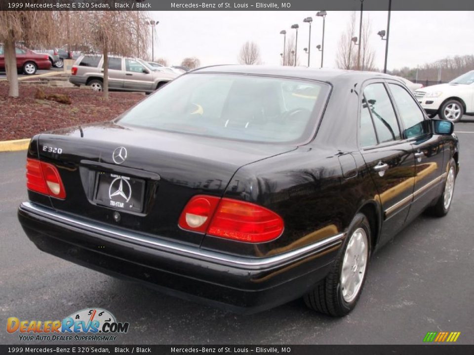 1999 Mercedes-Benz E 320 Sedan Black / Black Photo #19