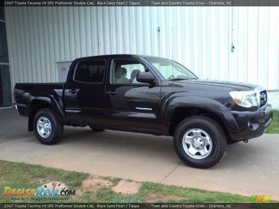 2007 Toyota Tacoma V6 SR5 PreRunner Double Cab Black Sand Pearl / Taupe Photo #17