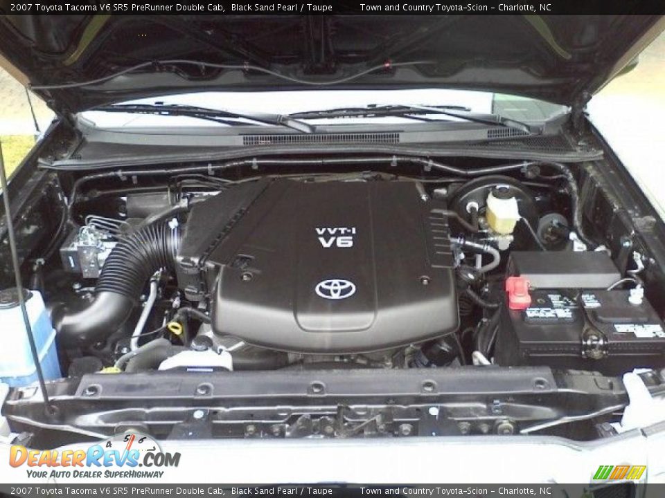 2007 Toyota Tacoma V6 SR5 PreRunner Double Cab Black Sand Pearl / Taupe Photo #19