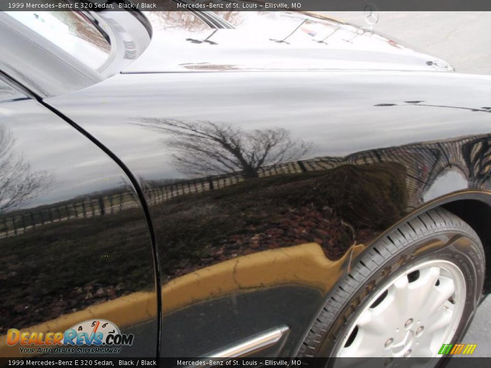 1999 Mercedes-Benz E 320 Sedan Black / Black Photo #27