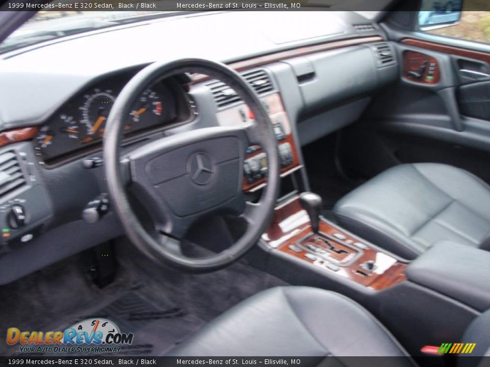 1999 Mercedes-Benz E 320 Sedan Black / Black Photo #30