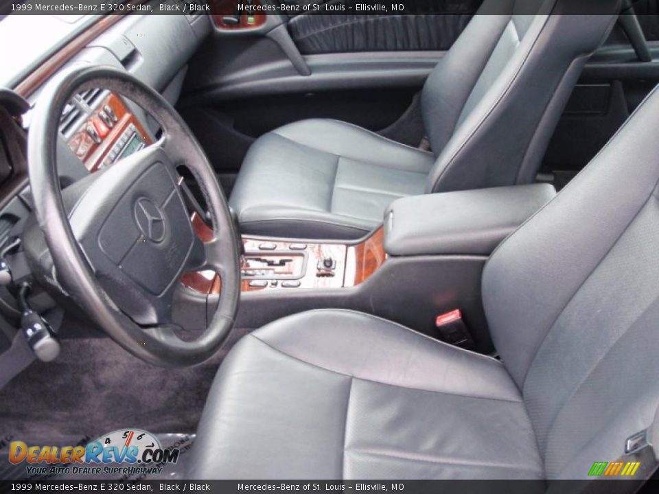 1999 Mercedes-Benz E 320 Sedan Black / Black Photo #31
