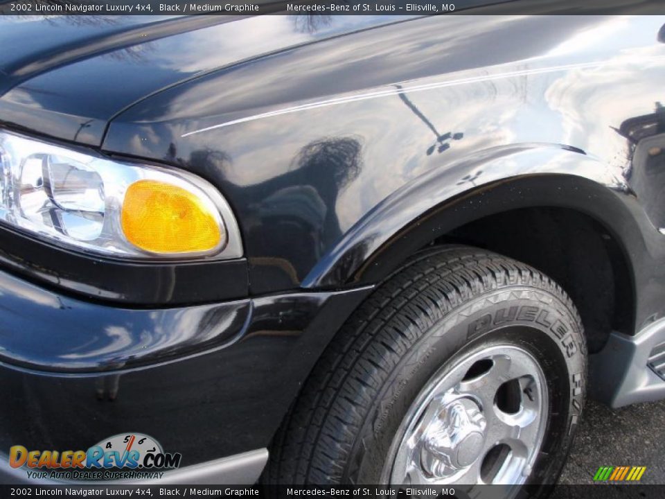 2002 Lincoln Navigator Luxury 4x4 Black / Medium Graphite Photo #8