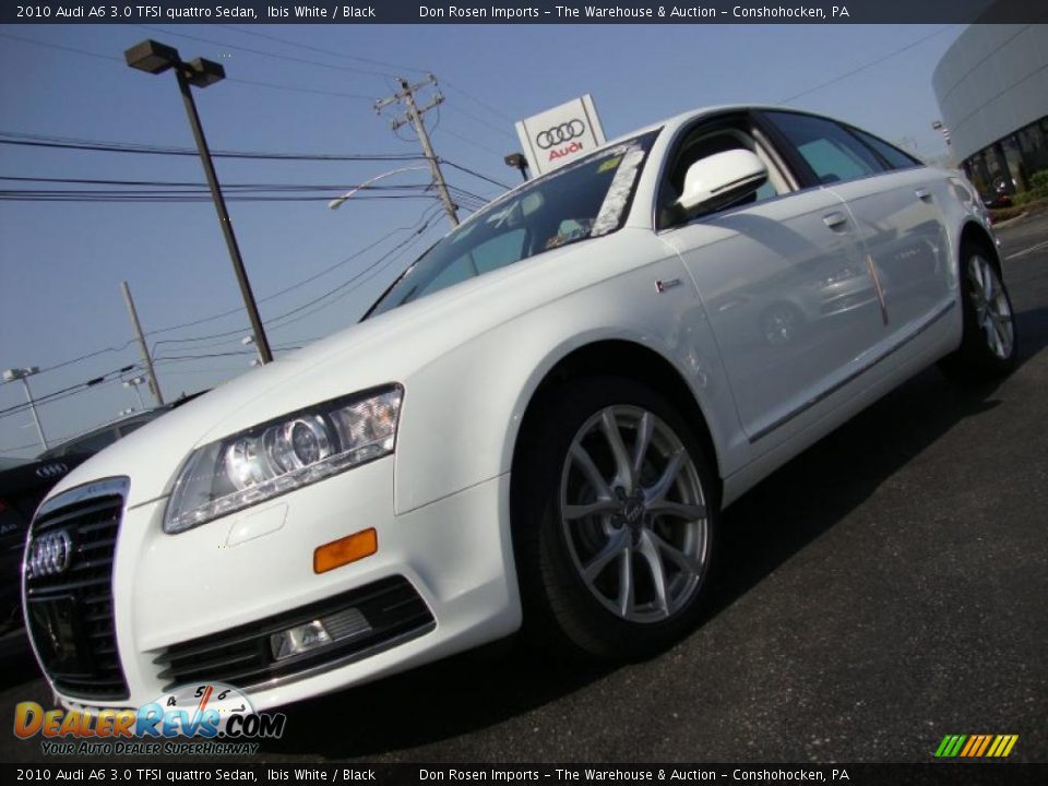 2010 Audi A6 3.0 TFSI quattro Sedan Ibis White / Black Photo #1