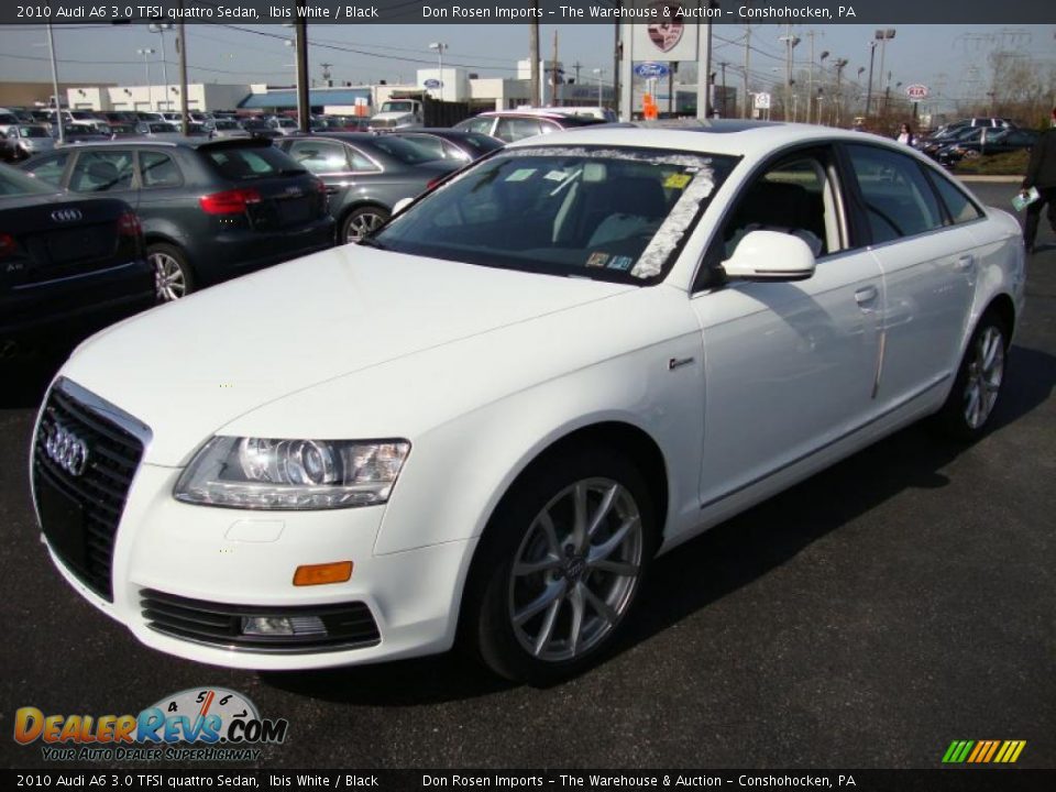 2010 Audi A6 3.0 TFSI quattro Sedan Ibis White / Black Photo #2