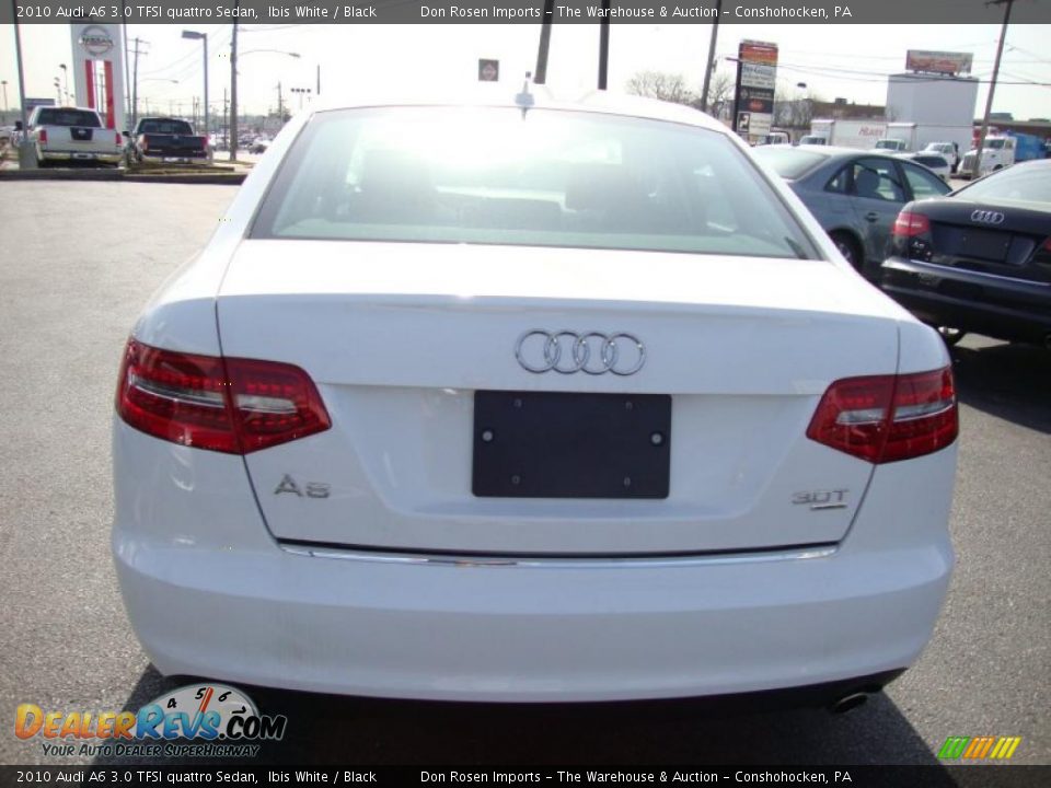 2010 Audi A6 3.0 TFSI quattro Sedan Ibis White / Black Photo #8