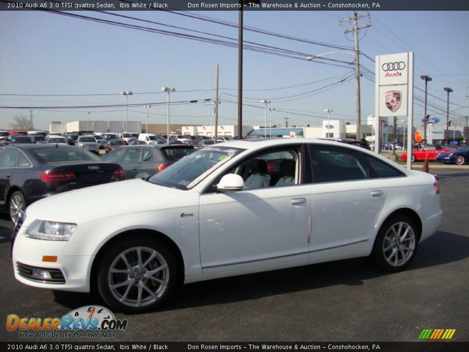 2010 Audi A6 3.0 TFSI quattro Sedan Ibis White / Black Photo #10