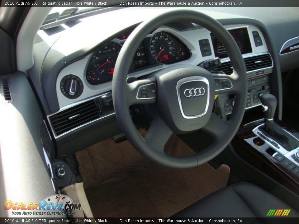 2010 Audi A6 3.0 TFSI quattro Sedan Ibis White / Black Photo #11