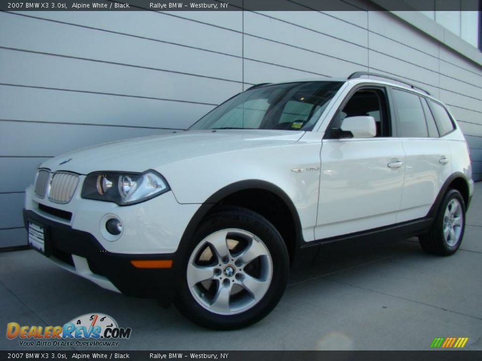 2007 BMW X3 3.0si Alpine White / Black Photo #1
