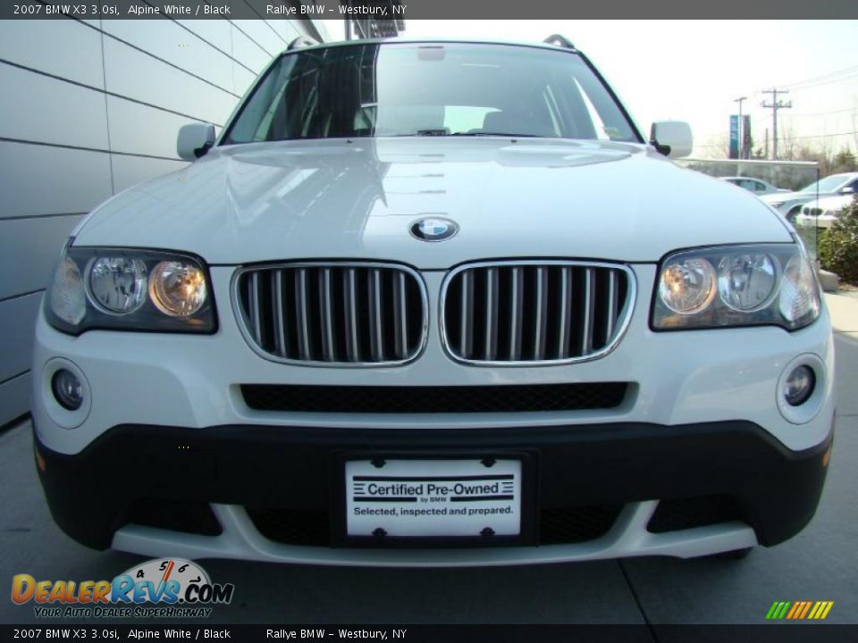 2007 BMW X3 3.0si Alpine White / Black Photo #2