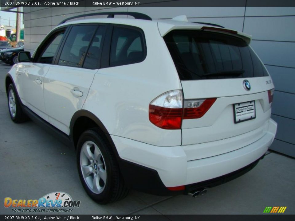 2007 BMW X3 3.0si Alpine White / Black Photo #4
