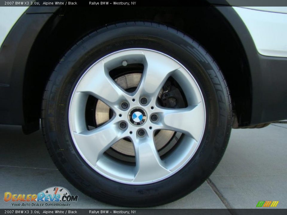 2007 BMW X3 3.0si Alpine White / Black Photo #6