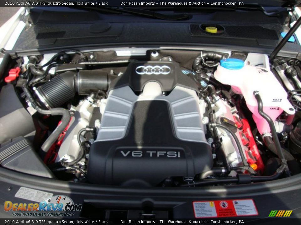 2010 Audi A6 3.0 TFSI quattro Sedan Ibis White / Black Photo #32