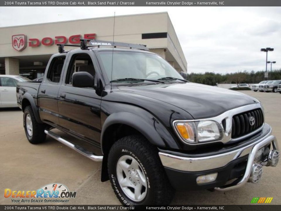 2004 Toyota Tacoma V6 TRD Double Cab 4x4 Black Sand Pearl / Charcoal Photo #1