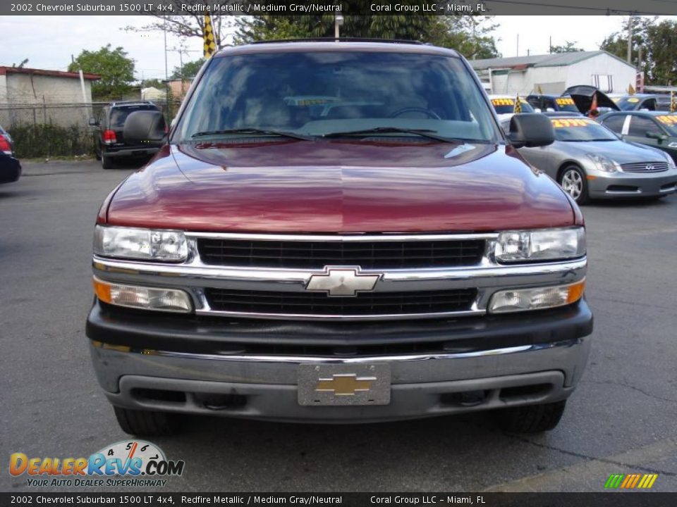 2002 Chevrolet Suburban 1500 LT 4x4 Redfire Metallic / Medium Gray/Neutral Photo #2