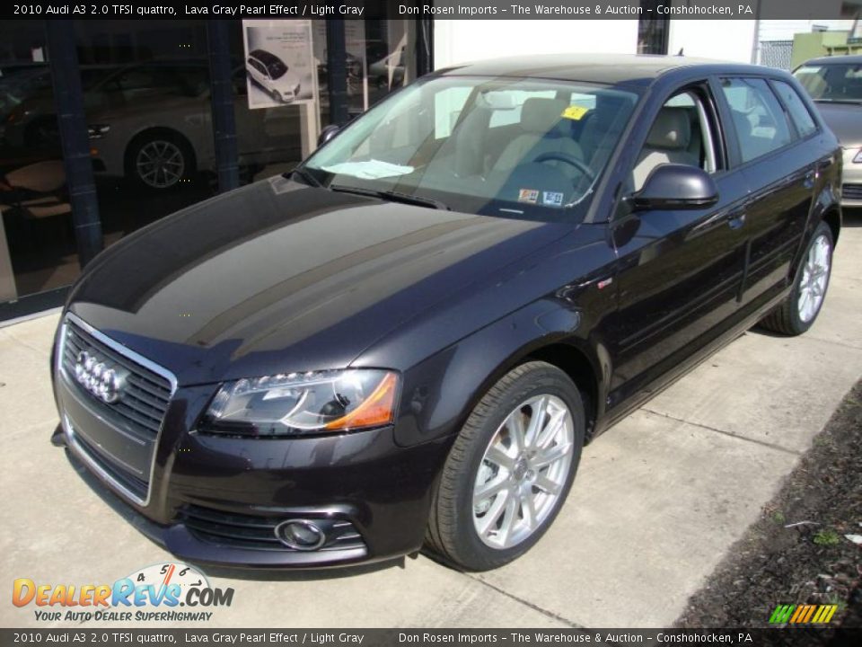 2010 Audi A3 2.0 TFSI quattro Lava Gray Pearl Effect / Light Gray Photo #1