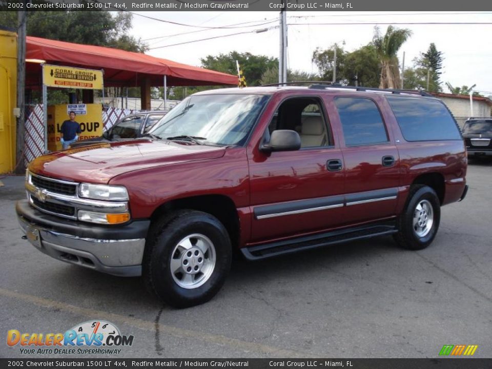 2002 Chevrolet Suburban 1500 LT 4x4 Redfire Metallic / Medium Gray/Neutral Photo #3