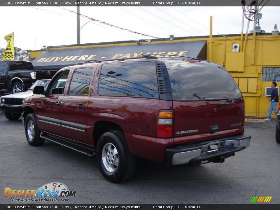 2002 Chevrolet Suburban 1500 LT 4x4 Redfire Metallic / Medium Gray/Neutral Photo #4