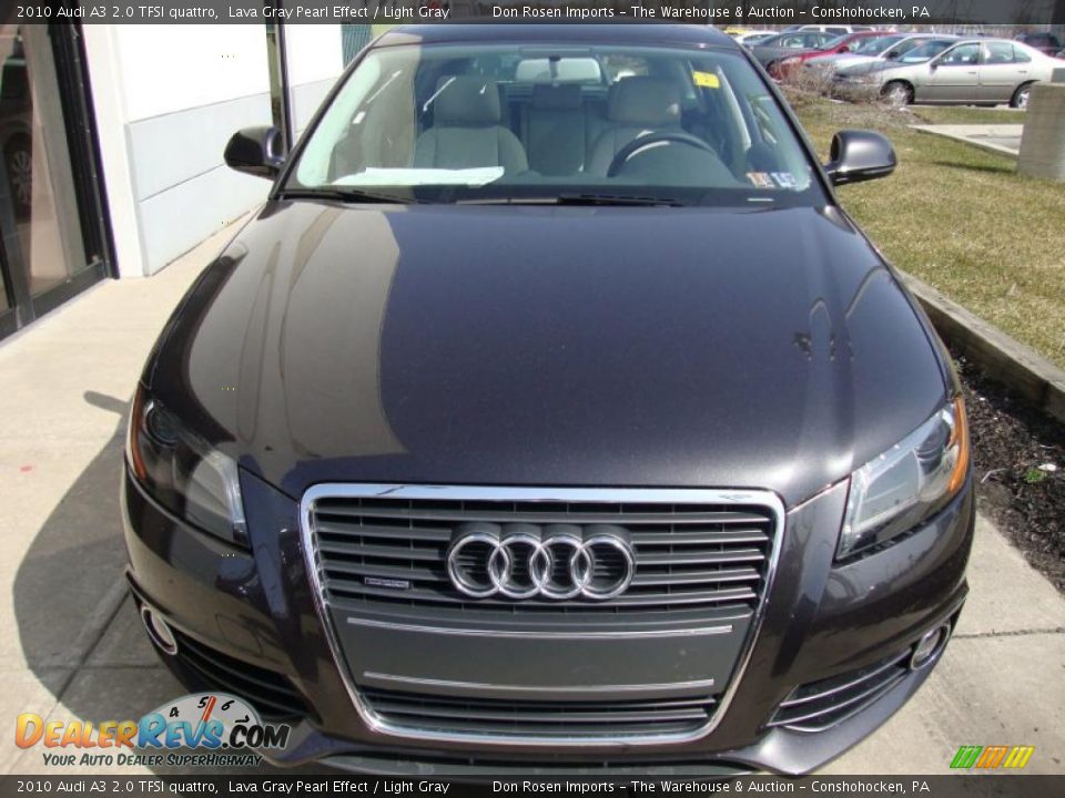 2010 Audi A3 2.0 TFSI quattro Lava Gray Pearl Effect / Light Gray Photo #3