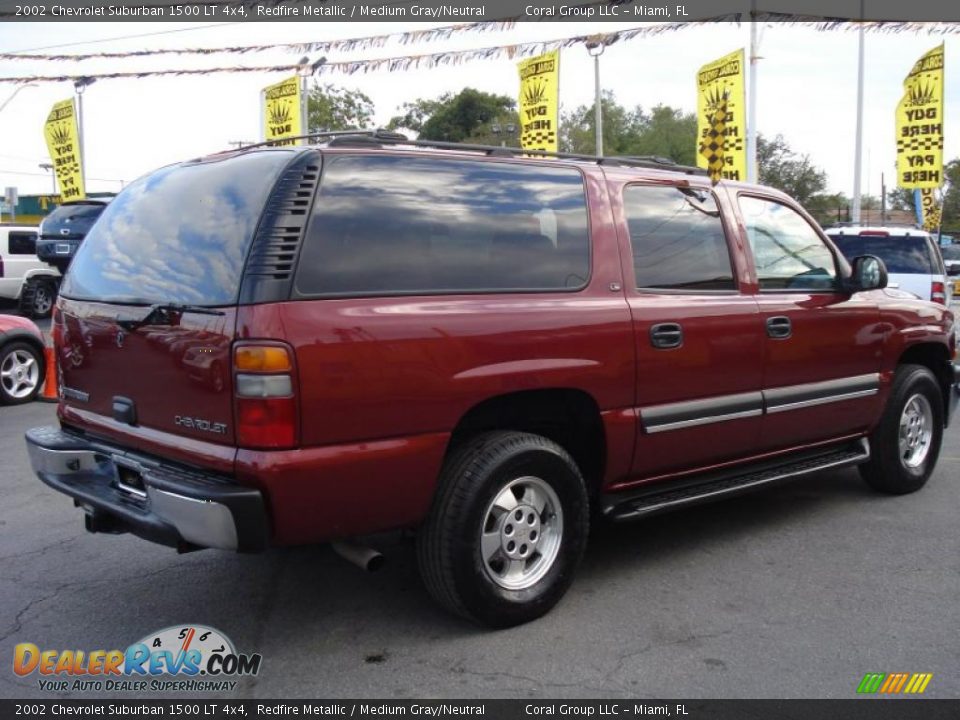 2002 Chevrolet Suburban 1500 LT 4x4 Redfire Metallic / Medium Gray/Neutral Photo #6