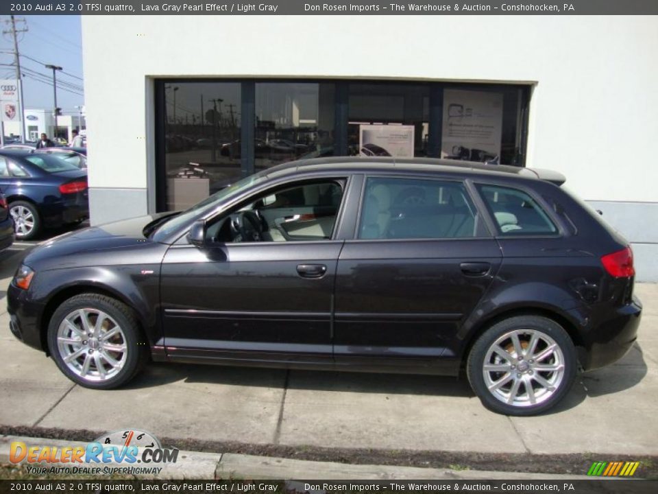 2010 Audi A3 2.0 TFSI quattro Lava Gray Pearl Effect / Light Gray Photo #8