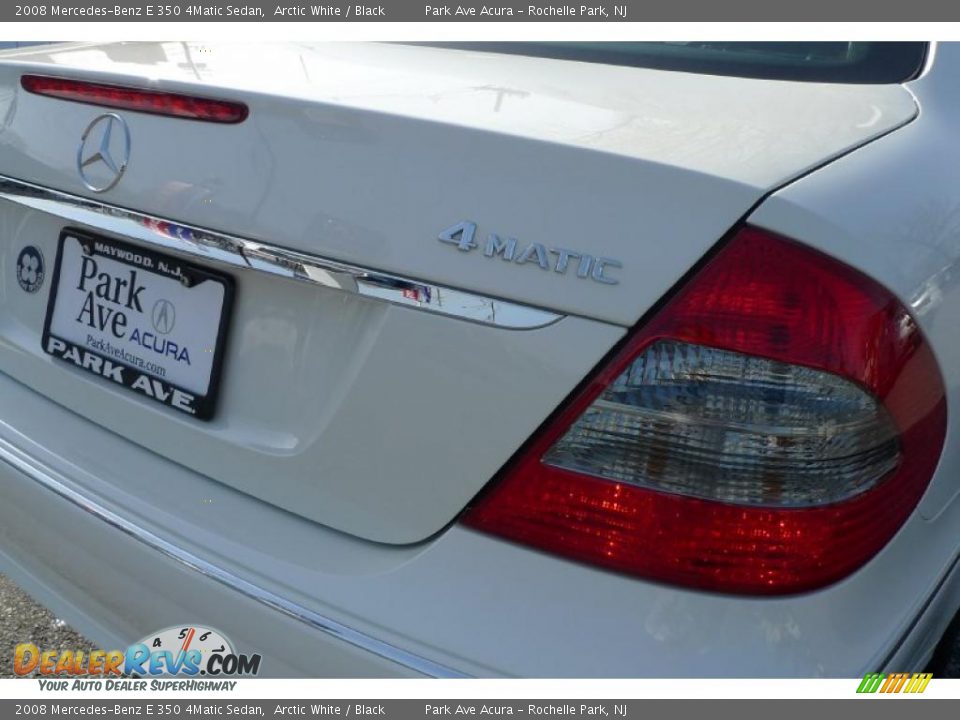 2008 Mercedes-Benz E 350 4Matic Sedan Arctic White / Black Photo #5