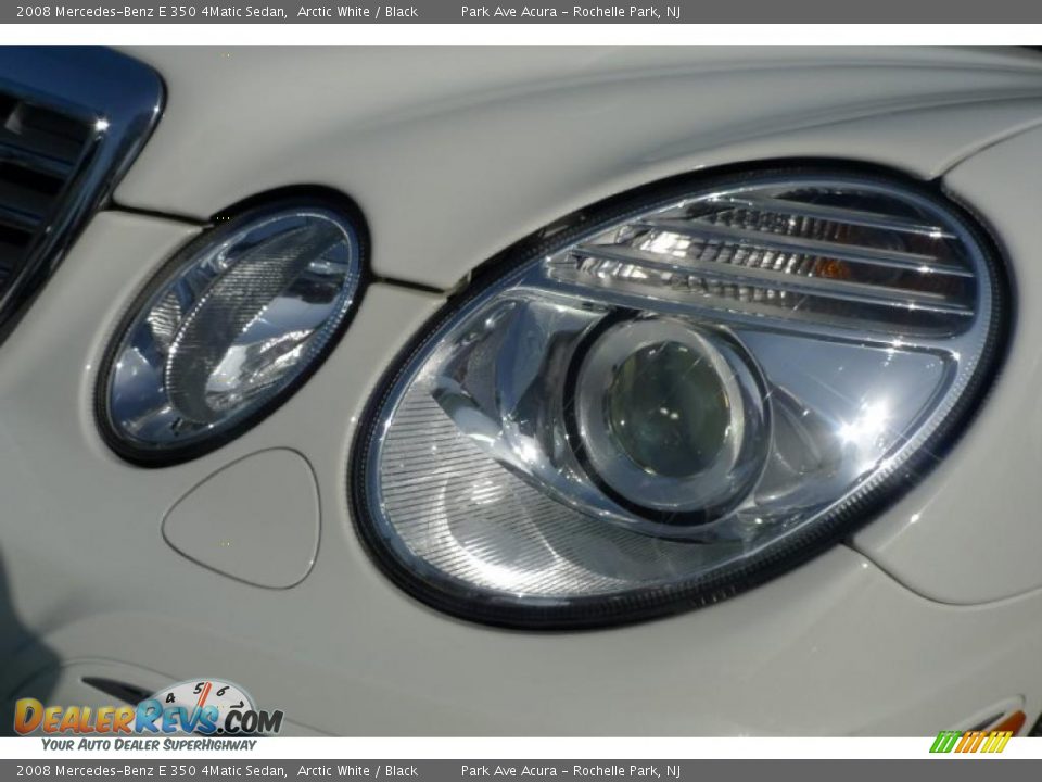 2008 Mercedes-Benz E 350 4Matic Sedan Arctic White / Black Photo #6