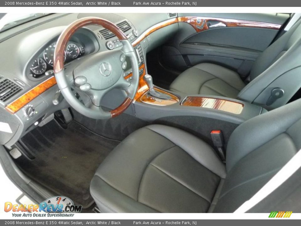 2008 Mercedes-Benz E 350 4Matic Sedan Arctic White / Black Photo #8