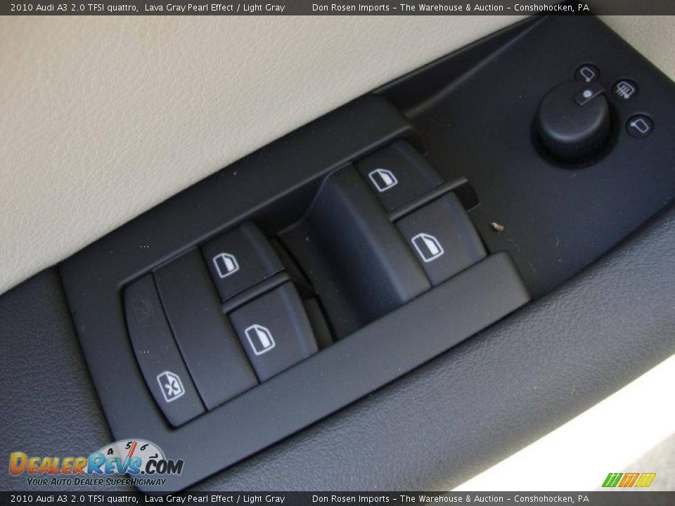 2010 Audi A3 2.0 TFSI quattro Lava Gray Pearl Effect / Light Gray Photo #12