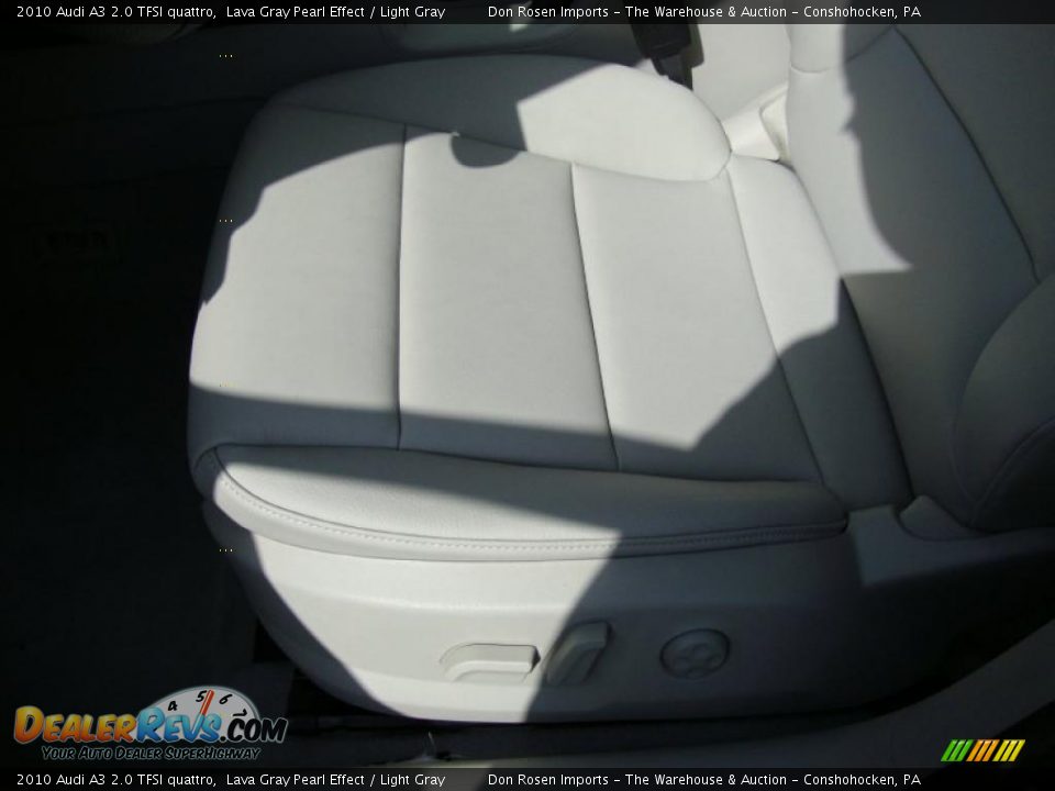 2010 Audi A3 2.0 TFSI quattro Lava Gray Pearl Effect / Light Gray Photo #13