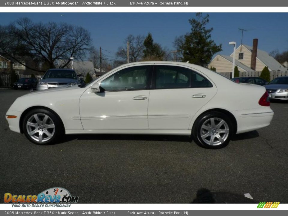 2008 Mercedes-Benz E 350 4Matic Sedan Arctic White / Black Photo #11