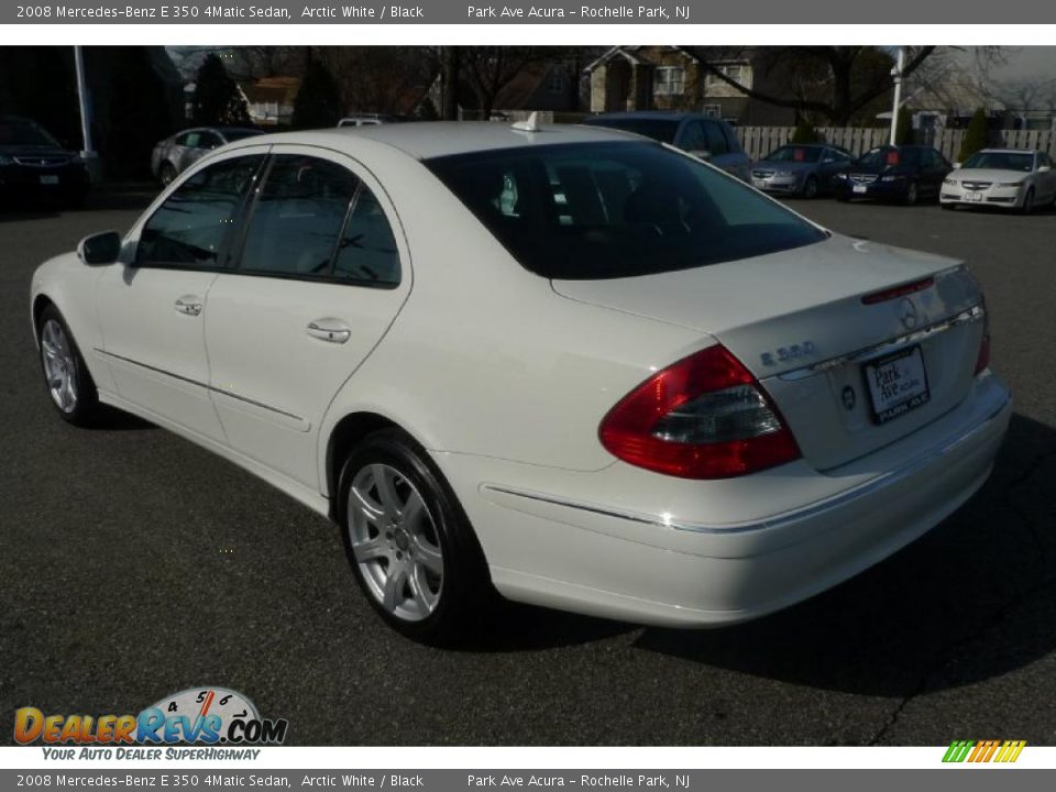 2008 Mercedes-Benz E 350 4Matic Sedan Arctic White / Black Photo #12