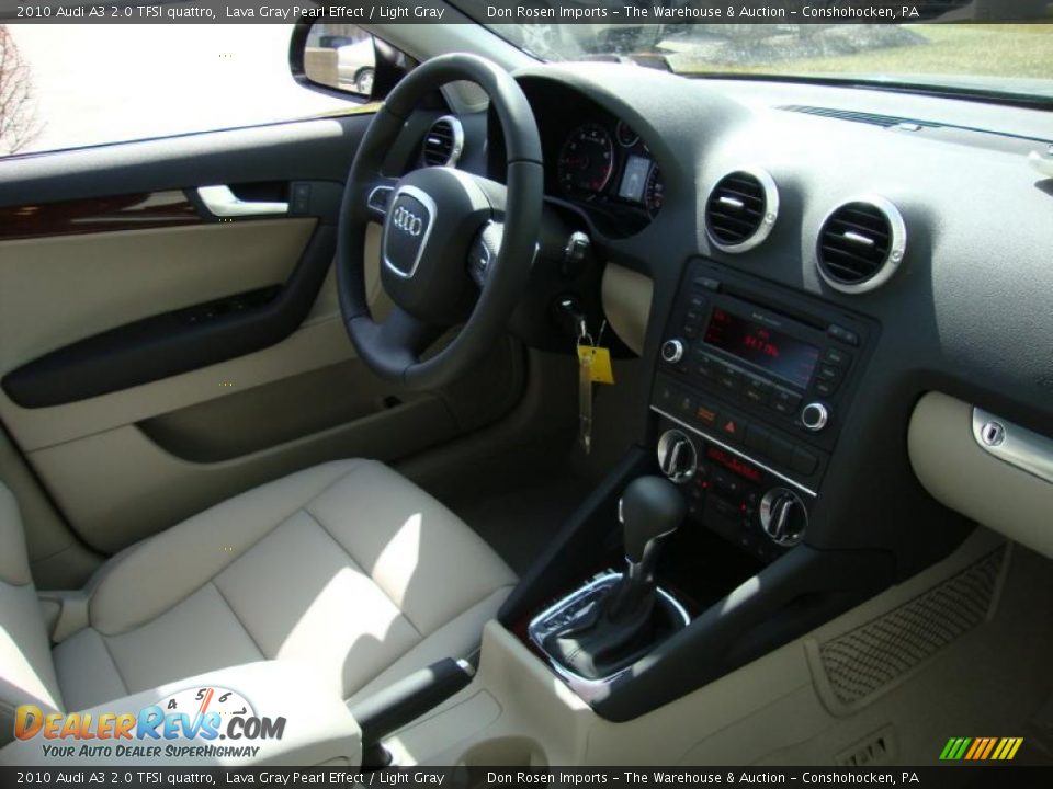2010 Audi A3 2.0 TFSI quattro Lava Gray Pearl Effect / Light Gray Photo #15
