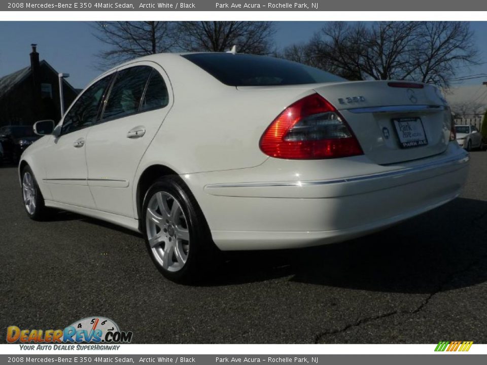 2008 Mercedes-Benz E 350 4Matic Sedan Arctic White / Black Photo #14