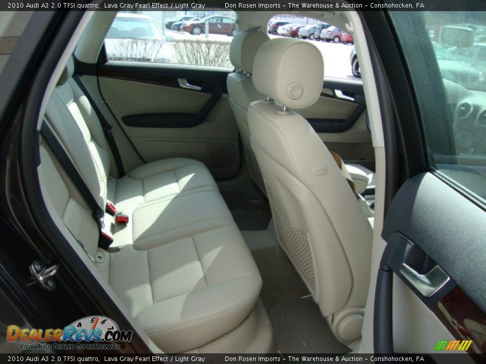 2010 Audi A3 2.0 TFSI quattro Lava Gray Pearl Effect / Light Gray Photo #17