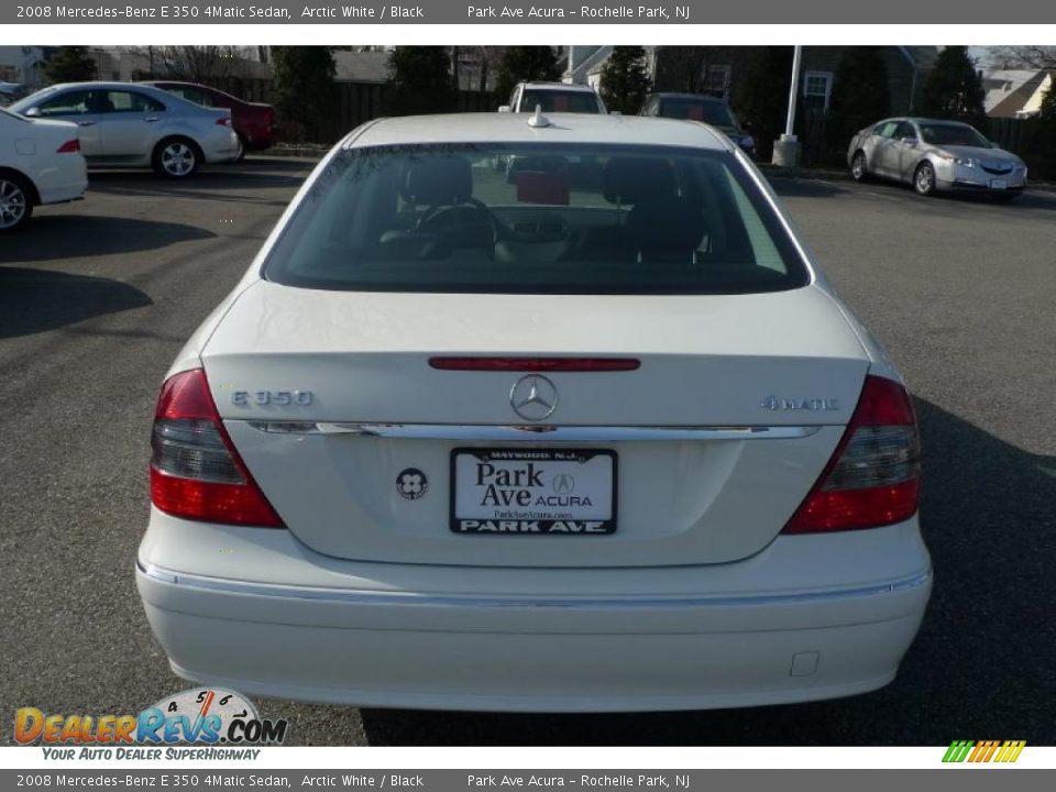 2008 Mercedes-Benz E 350 4Matic Sedan Arctic White / Black Photo #15