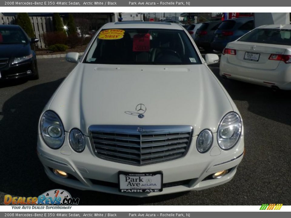 2008 Mercedes-Benz E 350 4Matic Sedan Arctic White / Black Photo #17