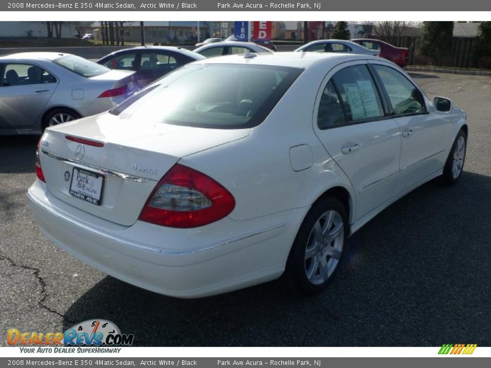 2008 Mercedes-Benz E 350 4Matic Sedan Arctic White / Black Photo #18