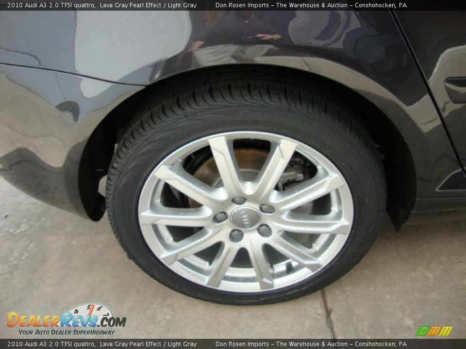 2010 Audi A3 2.0 TFSI quattro Lava Gray Pearl Effect / Light Gray Photo #21